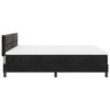 vidaXL Boxspringbett mit Matratze Schwarz 180 x 200 cm Samt