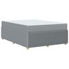 vidaXL Bettgestell mit Matratze Hellgrau 140 x 200 cm Stoff