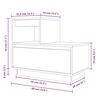 vidaXL Nachttische 2 Stk. Schwarz 60x34x51 cm Massivholz Kiefer