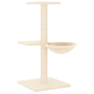 vidaXL Kratzbaum mit Sisal-Kratzs&auml;ulen Creme 72 cm