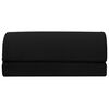 vidaXL Fu&szlig;st&uuml;tzenkissen Uni Schwarz 44 x 29 x 17 cm