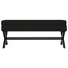 vidaXL Hocker mit Stauraum Schwarz 110x45x49 cm Samt