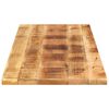 vidaXL Tischplatte 140x50x2,5 cm Rechteckig Raues Massivholz Mango
