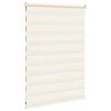 vidaXL Doppelrollo Marmorbeige 95x100 cm Stoffbreite 90,9 cm Polyester