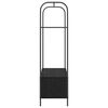 vidaXL Kleiderständer Schwarz 100 x 44 x 160 cm Holzwerkstoff