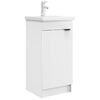 vidaXL Badezimmerschrank mit Waschbecken Wei&szlig; 42 x 40 x 84,5 cm