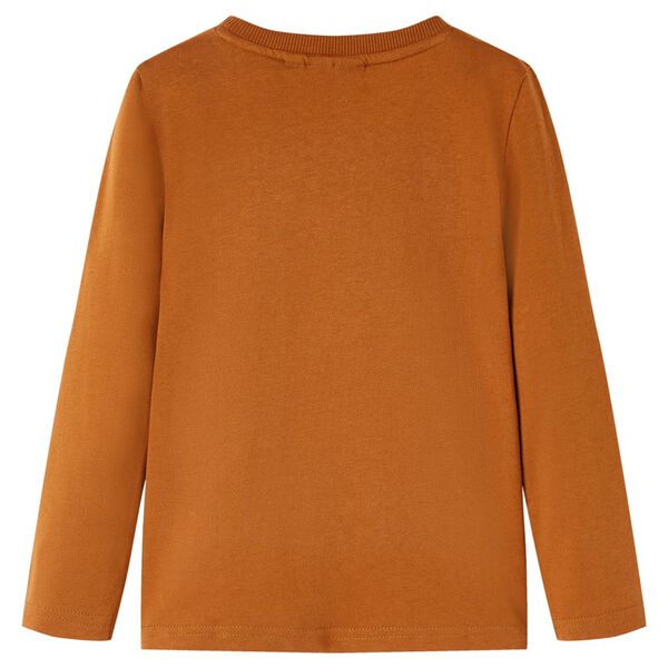 Kinder-Langarmshirt Cognac 104