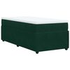 vidaXL Boxspringbett mit Matratze Dunkelgr&uuml;n 80x200 cm Samt