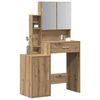 vidaXL Schminktisch Artisan-Eiche 80 x 35 x 132 cm Holzwerkstoff