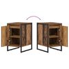 vidaXL Nachttisch Altholz 39,5 x 30 x 50 cm Holzwerkstoff