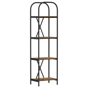 vidaXL B&uuml;cherregal 4 Ebenen 40 x 30 x 146 cm Holzwerkstoff