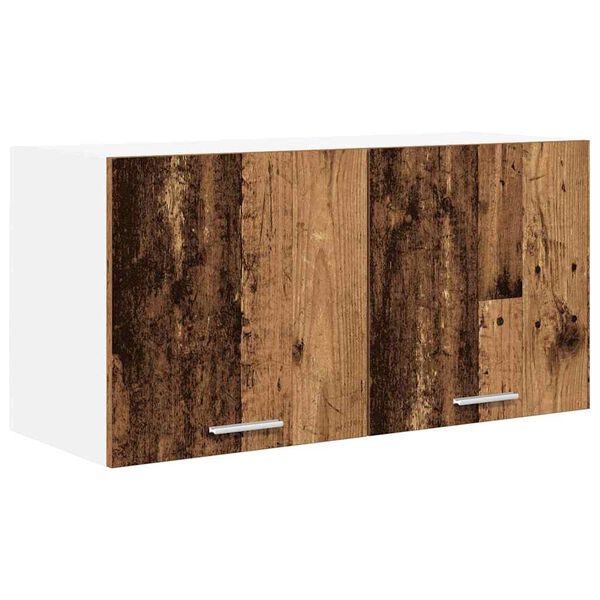 vidaXL H&auml;ngeschrank mit Speicher Altholz 80 x 31 x 40 cm Holzwerkstoff