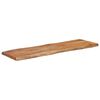 vidaXL Tischplatte 120x40x2,5cm Rechteckig Massivholz Akazie Baumkante