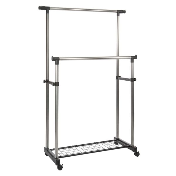 Practo Home Kleiderst&auml;nder Verstellbar mit Zwei Kleiderschienen