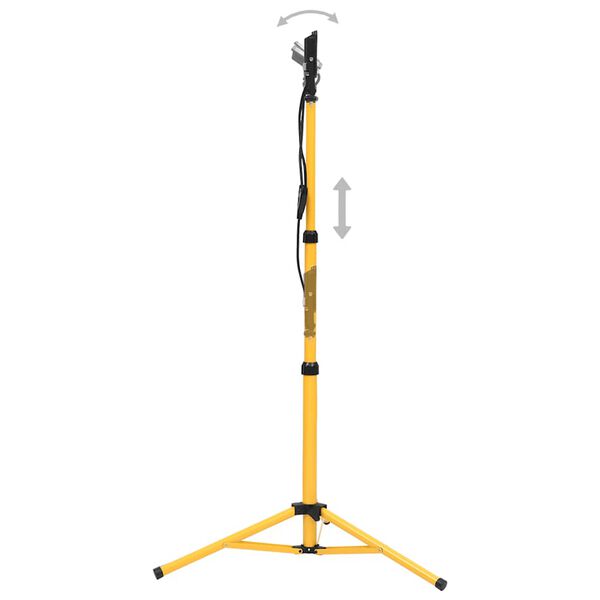 vidaXL LED-Fluter mit Stativ 2x50 W Warmweiß