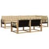 vidaXL Outdoor-Sofagarnitur 7 stk. Wei&szlig; und Beige