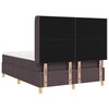 vidaXL Boxspringbett mit Matratze Braun 140 x 190 cm Stoff