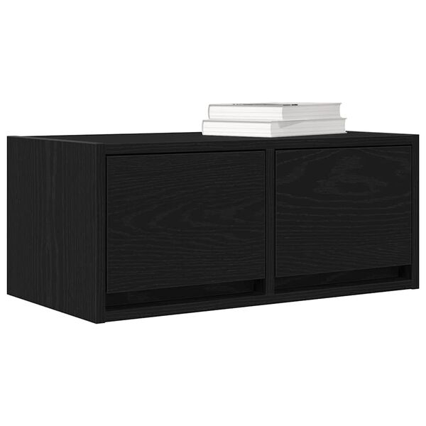 vidaXL TV-Schr&auml;nke 2 Stk. Schwarz Eichen-Optik 60x31x25,5 cm