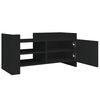 vidaXL TV-Schrank Schwarz 80x35x40 cm Holzwerkstoff