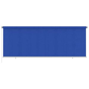 vidaXL Au&szlig;enrollo 405 (B) x 140 (H) cm Blau HDPE