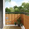 vidaXL Balkon-Sichtschutz Hellbraun 500x90 cm Poly Rattan