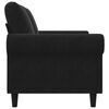 vidaXL 2-Sitzer-Sofa Schwarz 120 cm Samt