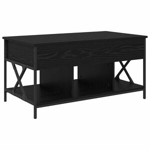 vidaXL Couchtisch Schwarz Eichen-Optik 100 x 55 x 48,5 cm