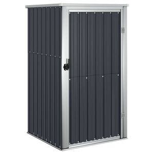 vidaXL Ger&auml;tehaus Anthrazit 88x89x161 cm Verzinkter Stahl