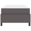 vidaXL Bettrahmen mit Matratze Grau 80 x 200 cm Stoff