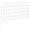 vidaXL Gartenzaun mit Pf&auml;hlen 12 stk. 95 x 50 cm Verzinkter Stahl
