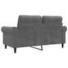 vidaXL 2-Sitzer-Sofa Dunkelgrau 120 cm Samt