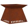 vidaXL Feuerstelle Rostoptik 60 x 60 x 50 cm Wetterfeststahl