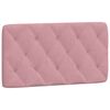 vidaXL Bett mit Matratze Rosa 100x200 cm Samt
