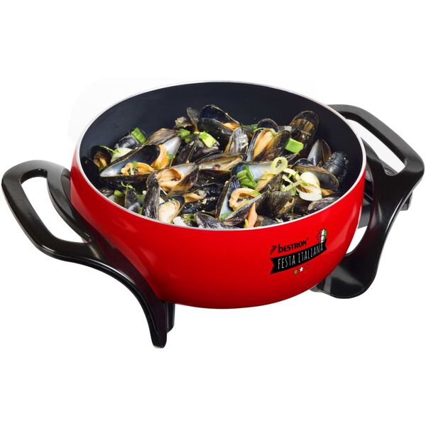 Bestron Elektrische Partypfanne APP800 Rot