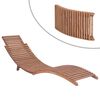 vidaXL Sonnenliege Klappbar Massivholz Teak