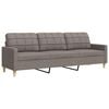vidaXL 3-Sitzer-Sofa Taupe 210 cm Stoff