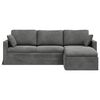 vidaXL Sofa Dunkelgrau