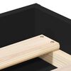 vidaXL Bettgestell Schwarz 120x200 cm