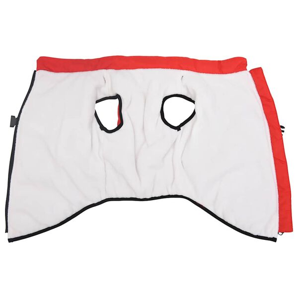 vidaXL Hundemantel mit Geschirr Wasserdicht Reflektierend Rot L68