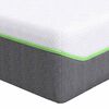 vidaXL Matratze Wei&szlig; und Grau 100 x 200 cm Jacquard-Stoff