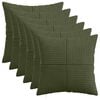 vidaXL Kissenbezug 6 pcs ALMELO Gr&uuml;n 30 x 30 cm Cord