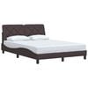 vidaXL Bettgestell ohne Matratze Dunkelbraun 120x200 cm Stoff
