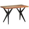 vidaXL Esstisch 120x60x76 cm Altholz Massiv