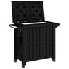 vidaXL 3-in-1 Servierwagen Schwarz Polypropylen
