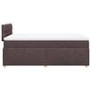 vidaXL Boxspringbett mit Matratze Dunkelbraun 120x190 cm Stoff