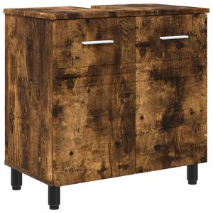 vidaXL Waschtisch Ger&auml;ucherte Eiche 60 x 35 x 60 cm Holzwerkstoff