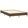 vidaXL Boxspringbett mit Matratze & LED Dunkelbraun 120x190 cm Stoff