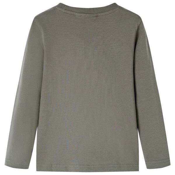 Kinder-Langarmshirt Khaki 140