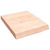 vidaXL Wandregal 40x50x(2-6) cm Massivholz Eiche Unbehandelt