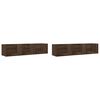 vidaXL Wandschr&auml;nke 2 Stk. Eichen-Optik 75x18x16,5 cm Holzwerkstoff